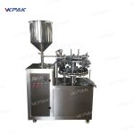 Saliekamās alumīnija metāla cauruļu pildīšanas blīvēšanas mašīnas pusautomātiskas