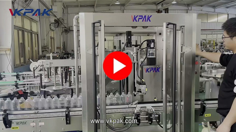 Vienas galvas pildīšanas līnija mērcei, šampūnam