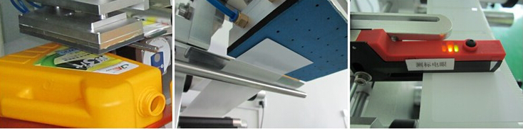 Iztekas maisiņi Plastmasas maisiņu marķēšanas mašīna daļēji automātiska plakanai virsmai