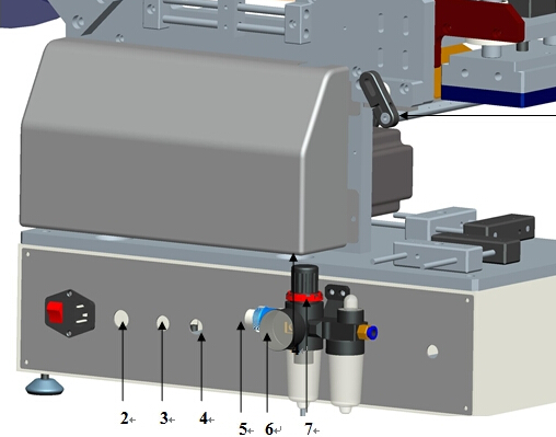 Iztekas maisiņi Plastmasas maisiņu marķēšanas mašīna daļēji automātiska plakanai virsmai