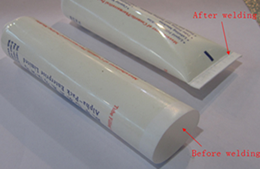welding samples by ultrasonic tube sealer metināšanas paraugus ar ultraskaņas cauruli sealer.jpg