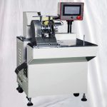 Pusautomātiska strāvas vada kabeļa vadu uzlīmju karoga marķēšanas mašīna